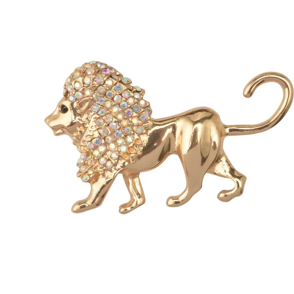 Брошь Mziking из цинкового сплава в виде белого африканского льва|animal brooch|brooch designerbrooch fashion |