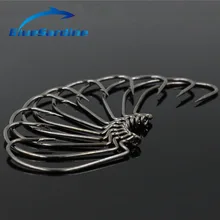 BlueSardine, 50 шт в наборе, рыболовный крючок колючий рыболовный крючок Большой Pesca Peche Anzol удочки для рыбалки в море рыбацкие крючки 5/0 4/0 3/0 2/0 1/0 1 2