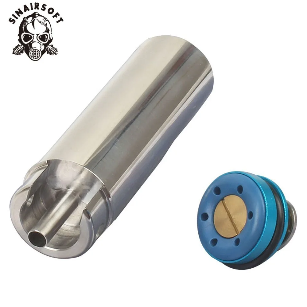 SHS Tune Up Kit Steel CNC Milled One-Piece Cylinder/Cylinder Head Solid Cylinder Unit Piston Head Airsoft  AEG Ver.2/3 Gearbox