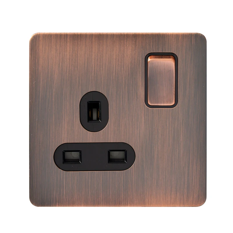 Buy 86 Type British Power Socket Three Hole Power Wall