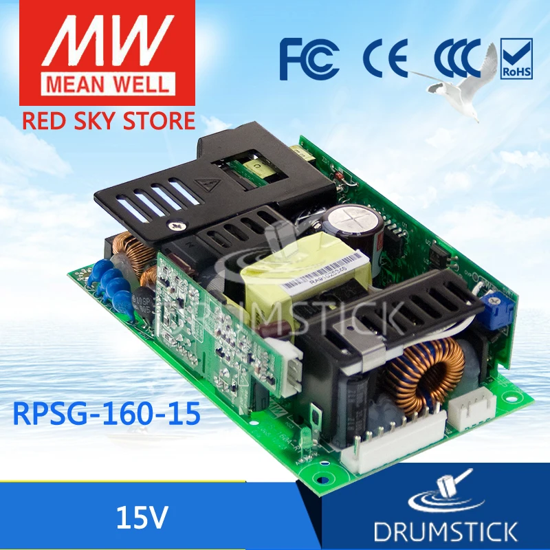 

MEAN WELL RPSG-160-15 15V 10.3A meanwell RPSG-160 15V 159.5W Single Output Medical Type With 5Vsb