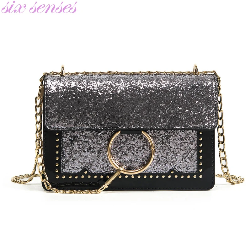 

Six senses women handbags chain messenger bags ladies tote bolsas fashion flap bag casual shoulder bag XD4079