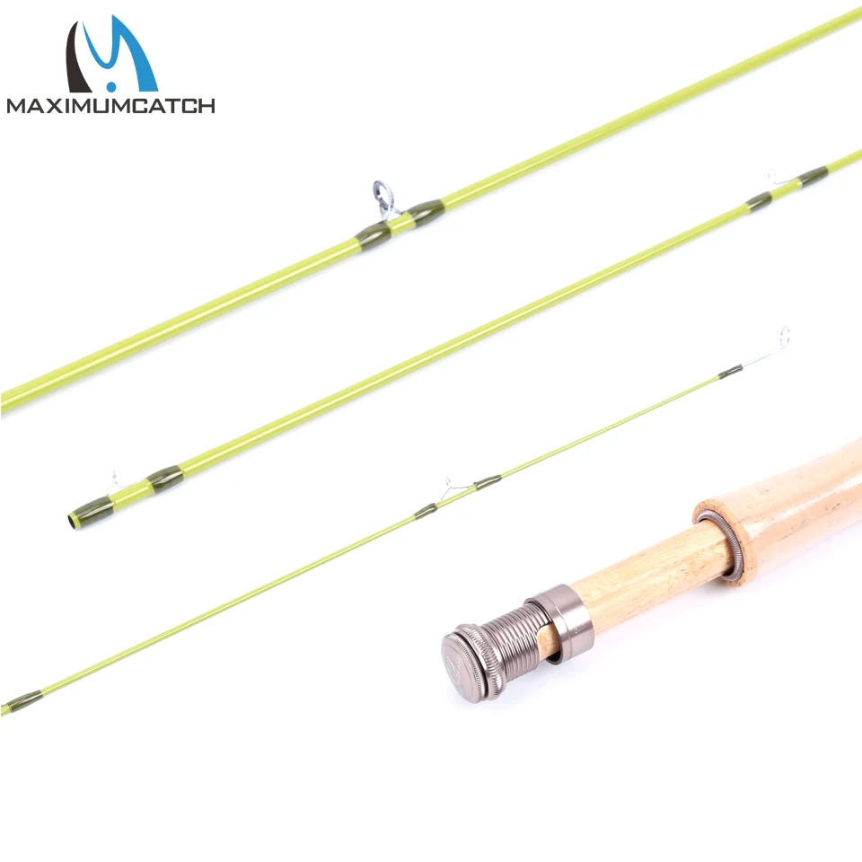 Maximumcatch Ultra Lite 1/2/3WT 6-7.6ft Fly Rod Средний Быстрый Малый Стример Летать Удочка с трубой Cordura