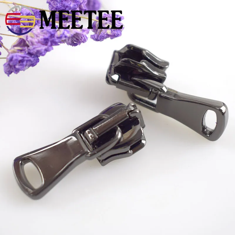 10 шт. Meetee 5 # металлический слайдер на молнии ремонтные комплекты Замена для сумок