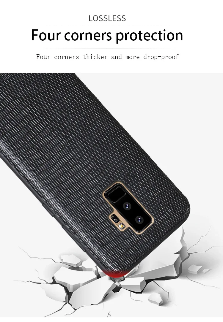 Натуральная кожа чехол для телефона для samsung Galaxy S8 S9 плюс чехол задняя крышка с текстурой Кожи Ящерицы для S7 край A5 A7 J3 J5 J7 чехол s