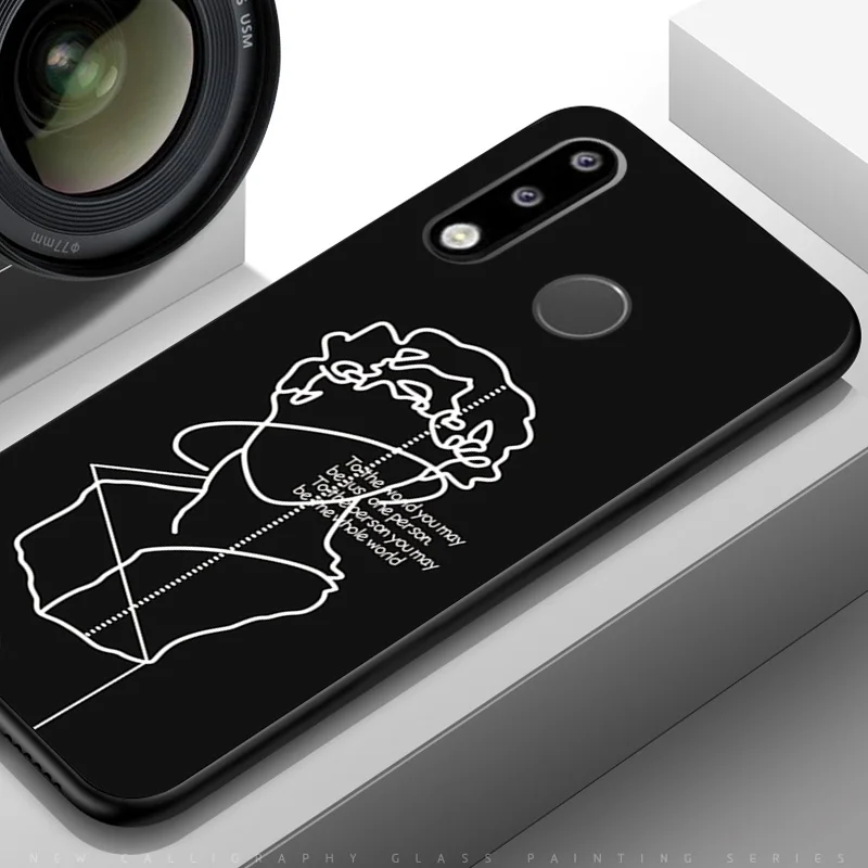 YOUVEI чехол для Coque huawei P30 P30 Pro Чехол черный мягкий TPU задняя крышка для huawei P30 Lite чехол для huawei P30 чехол для телефона - Цвет: TPUBLK514