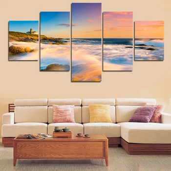 

Oil Painting Cuadros 4panel No Framed Landscape Wall Art Picture Home Decoration Living Room Or Bedroom Canvas Print Painting