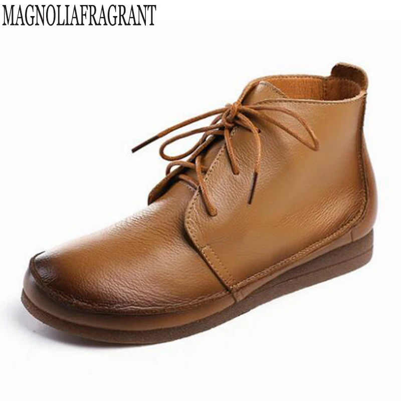 

New Autumn Early Winter Shoes Women Flat Heel Boots Fashion Women's Boots Brand Woman Ankle Botas Work Safety Shoes winter boots