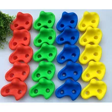 15 pcs 12cm Big Size Plastic Children Kids Rock Climbing Wood Wall Stones Hand Feet Holds Grip Kits Without Screw Random Color thinkeasy 32 pcs plastic children indoor rock climbing stones screw toy wall kit kids toys sports hold outdoor game playground