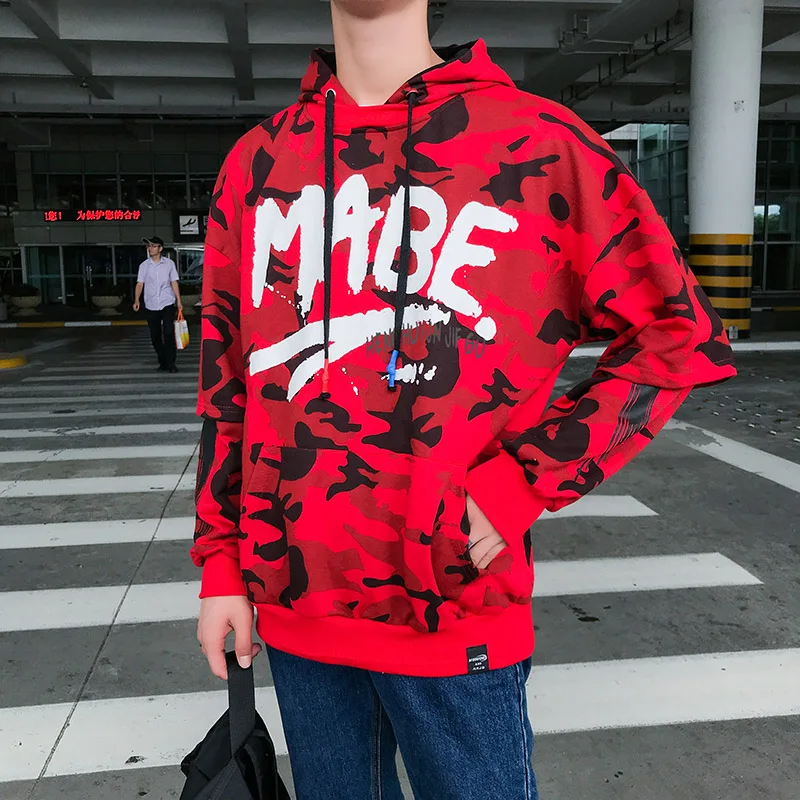 

Camo Hoodies Men Military Pocket Hooded 2019 Autumn Winter Army Green Sweatshirt Mens Camouflage Fleece Hoodie Male Hip Hop