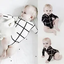 2016 new Plaid Baby Girl Boy summer Clothes NewBorn Body Baby Bodysuits Ropa Bebe Baby Bodysuit clothing