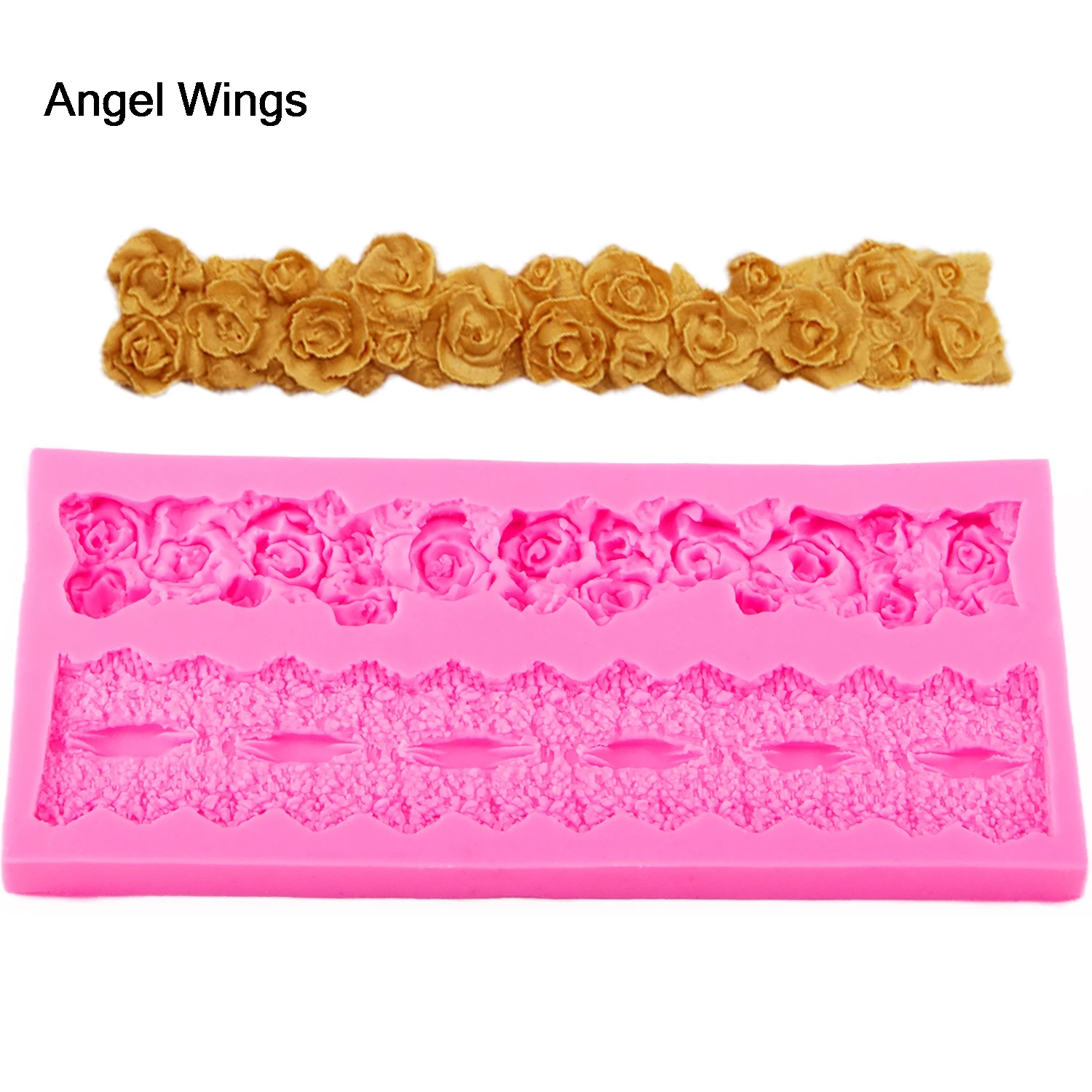 Angel Wings Fondant Cake Silicone Mold Lace Shaped 3d For Polymer Clay Molds Chocolate Pastry