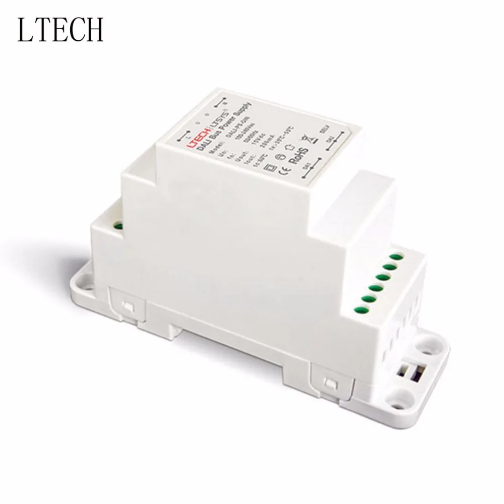 

LTECH DALI-PS-DIN DALI Bus Power Supply(DIN Rail) For LED Lights 100-240VAC Input 15VDC 200MA Output Max.3W DALI Dimming Driver