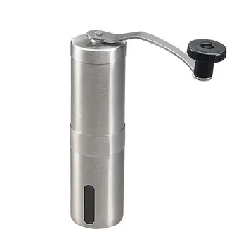 

Free Shipping Manual Coffee Grinder Stainless Steel Kitchen Hand Manual Grind Coffee Bean Burr Grinder Mill Tool (00237)