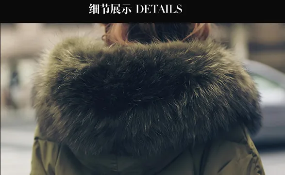 Women Winter Down Jacket Overknee Long Padded Parkas Hooded Real Fur Collar Loose Down Coats Korean Women 2018 Big Pockets AS016 (14)