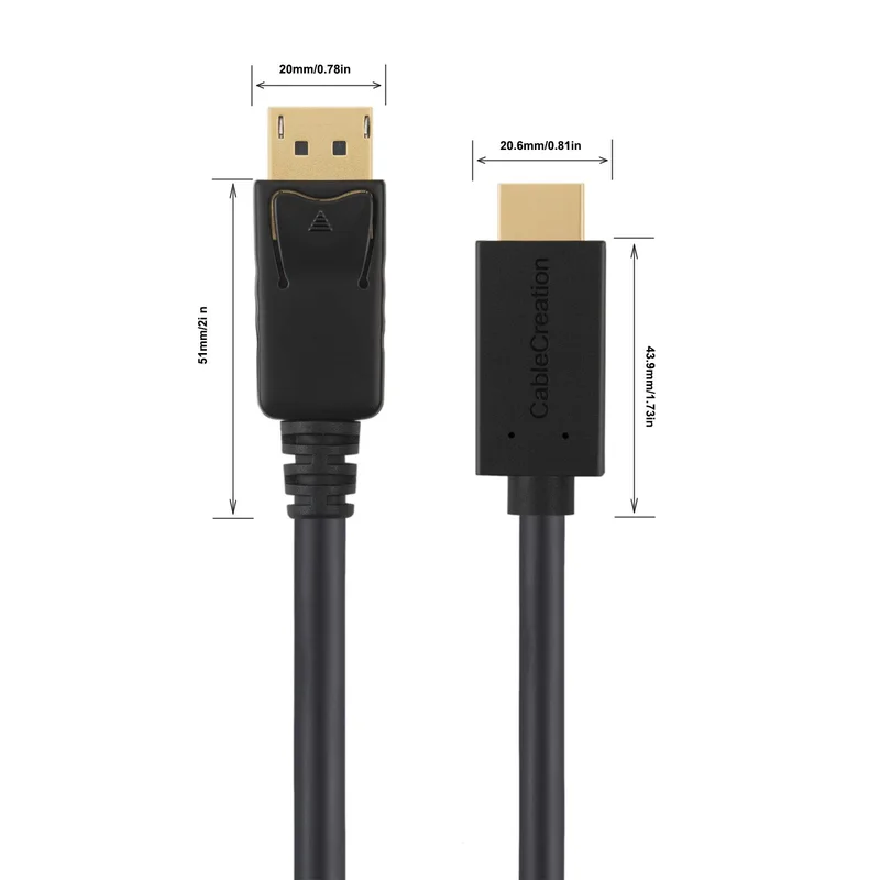 Кабель DisplayPort HDMI переходник DP штекер 4K x 2K и 3D аудио/видео преобразователь