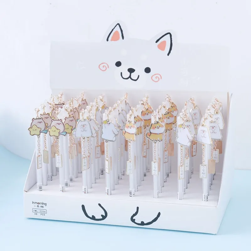 

48 pcs Student Gel Pens Small can Gel-ink pens for writing stationery office school supplies 0.5mm