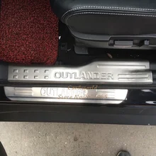 Для Mitsubishi Outlander нержавеющая сталь Боковая дверь порога протектор педали накладка защитные чехлы отделка автомобильные аксессуары