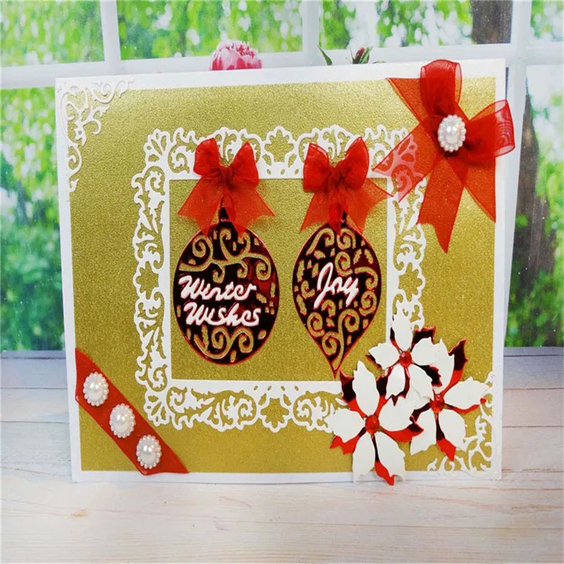 

Eastshape Pattern Frame Cutting Dies Leaf Shape Stencil Metal Cutting Dies for Dies Scrapbooking Embossing Paper Craft Dies