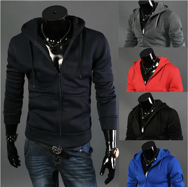 

2017 new come autumn men hoodies star printed cardigan men casual slim sweatshirt outerwear three color