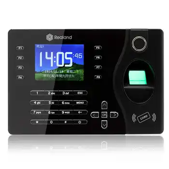 

Realand Spanish Language Fingerprint Time Attendance With Punch Card 125khz EM Card TCP/IP Fingerprint Time Attendance System