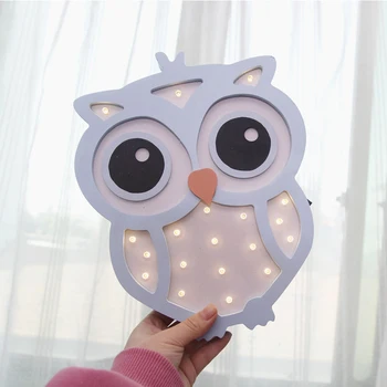 

Nursery Decor Wooden Unicorn Elephant LED Night Light Girs Boy Room Decoration Scandi Children's Kids Room Wood Light Wall Decor