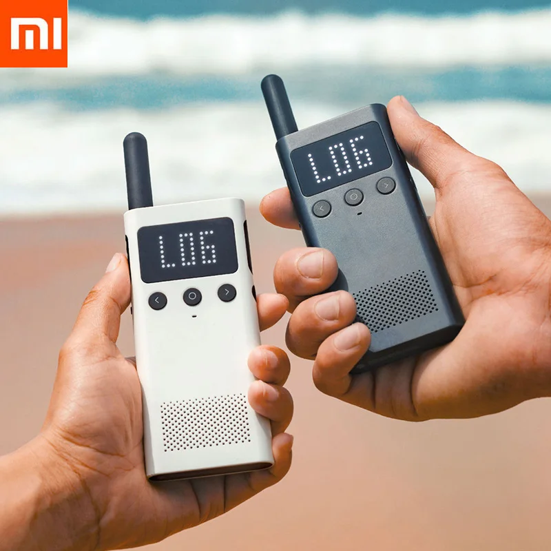 

Xiaomi Mijia Smart Walkie Talkie 1S With FM Radio Speaker smart phone APP location sharing speed team dialogue For Smart home