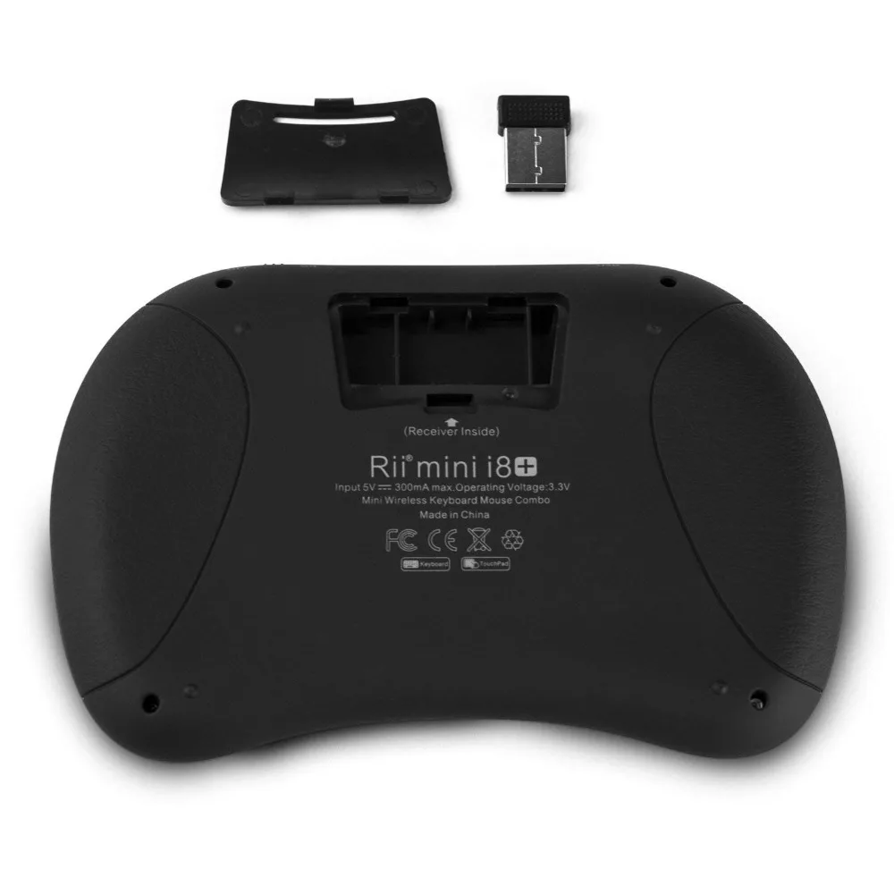  Rii i8+ Russian Bluetooth Wireless Mini Keyboard lithium battery backlight Air Mouse Remote Control
