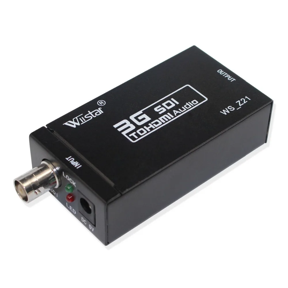Wiistar Новое поступление преобразователь Аудио и видеосигнала SDI в HDMI адаптер BNC HD 3G