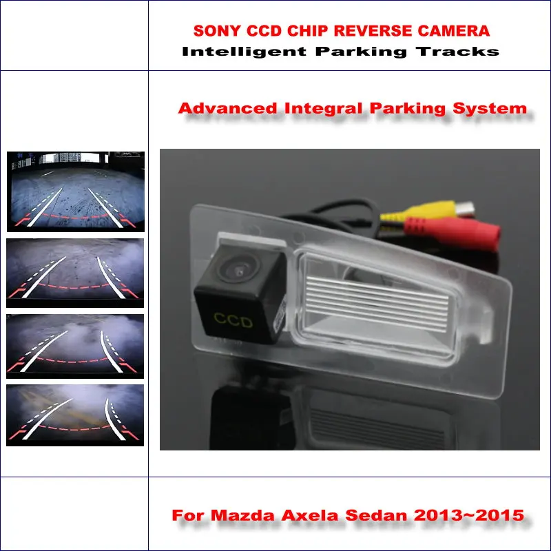 

Intelligent Parking Tracks Rear Camera For Mazda Axela BM / Mazda CX-3 Backup Reverse / NTSC RCA AUX HD SONY CCD 580 TV Lines