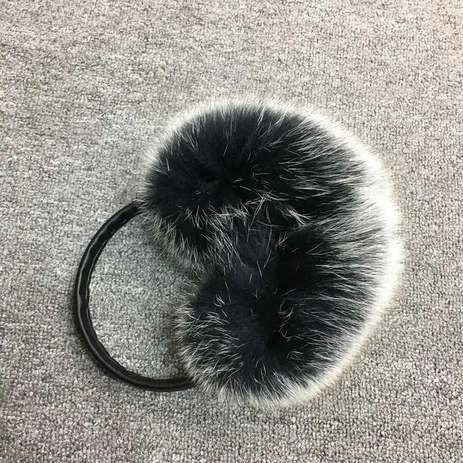 natural fox fur winter earmuffs  (26)