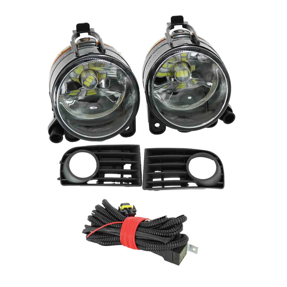 

LED Car Light For VW Golf 5 A5 MK5 R32 2004 2005 2006 2007 2008 2009 New Front LED Car Fog Light Fog Lamp Grille Wire