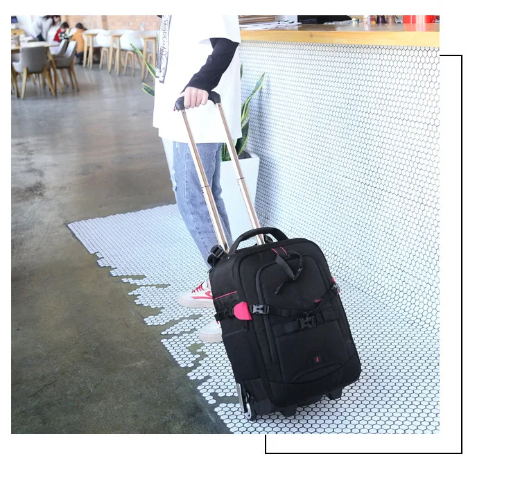 Чехол на колесиках для профессиональной SLR камеры, сумка для камеры/плечи/путешествия