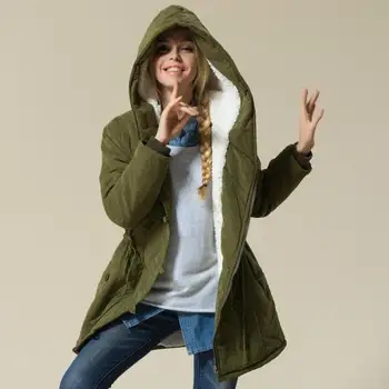 

women New Arrival Hooded Cotton-Padded Jacket Winter Cotton Coat Thick Wadded Jacket Slim Fit Lady Coats