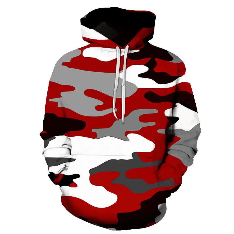 

Red 3D Hoodie Men Camo Hoody Printed Tracksuit Casual Sweatshirt Groot Coat LongSleeve Streatwear Pullover Drop Ship Tops S-6XL