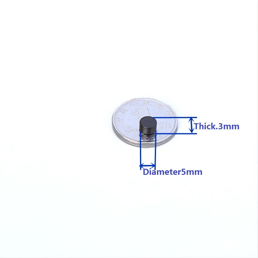 Черный эпоксидный полимерный магнит диск диаметром 5 мм x 3 мм водонепроницаемый постоянный неодимовый сильный маленькие круглые магниты 100 шт коррозионная стойкость
