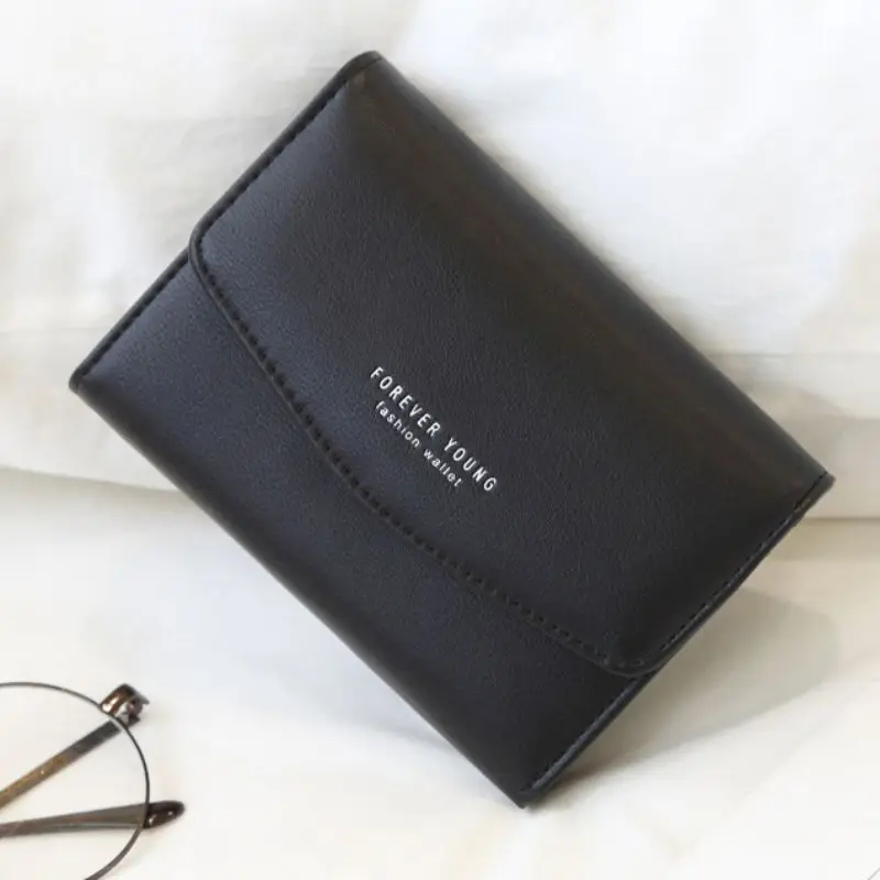 

High Quality Women Clutch Short Wallets Fashion Card Holder Small Luxury Female Purses Women Coin Pocket Purse Money Bag 2019