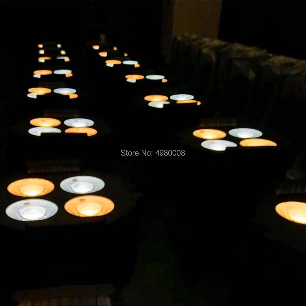 Luzes do Ponto Quente plus Branco Iluminação de Palco w de Som e auto e dmx512 200 w Cob Led Par Luz Projector e projetor Branco Frio e 4x50 Cob Levou 9 Efeito de Iluminação de palco