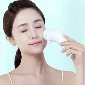 

Washing Face Artifact Electric Pore Cleaning Beauty Equipment Men And Women Face Silicone Cleansing Instrument Sale