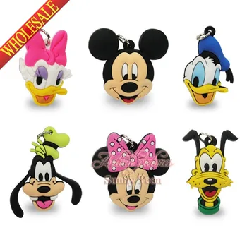 

Mixed 40PCS Mickey Minnie Character PVC Keychains Charms,2D Keyrings Necklace Pendants,Cartoon Characters Travel Accessories