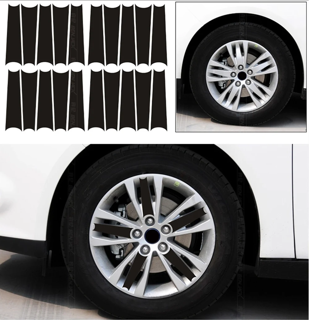 Колеса Ступицы обод из углеродного волокна Защита от царапин виниловые наклейки и наклейки для автомобиля Стайлинг для Ford Focus 2 3 MK2 MK3 авто аксессуары