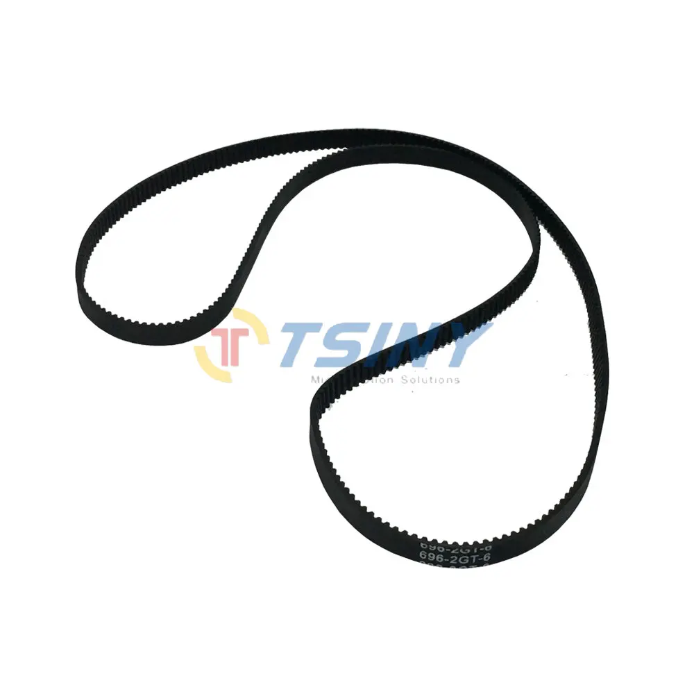 

Pack of 2pcs GT2 Timing Belt Closed- loop Round Rubber 2GT-696-6 Length 696mm Width 6mm Pitch 2mm Teeth Number 348