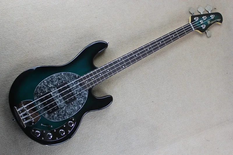 Active Pickups 9V battery Blue Burst Music Man SABRE Bass Ernie Ball Sting Ray 4 Strings Bass Electric Guitar 141111 Active Pickups 9V battery Blue Burst Music Man SABRE Bass Ernie Ball Sting Ray 4 Strings Bass Electric Guitar 141111