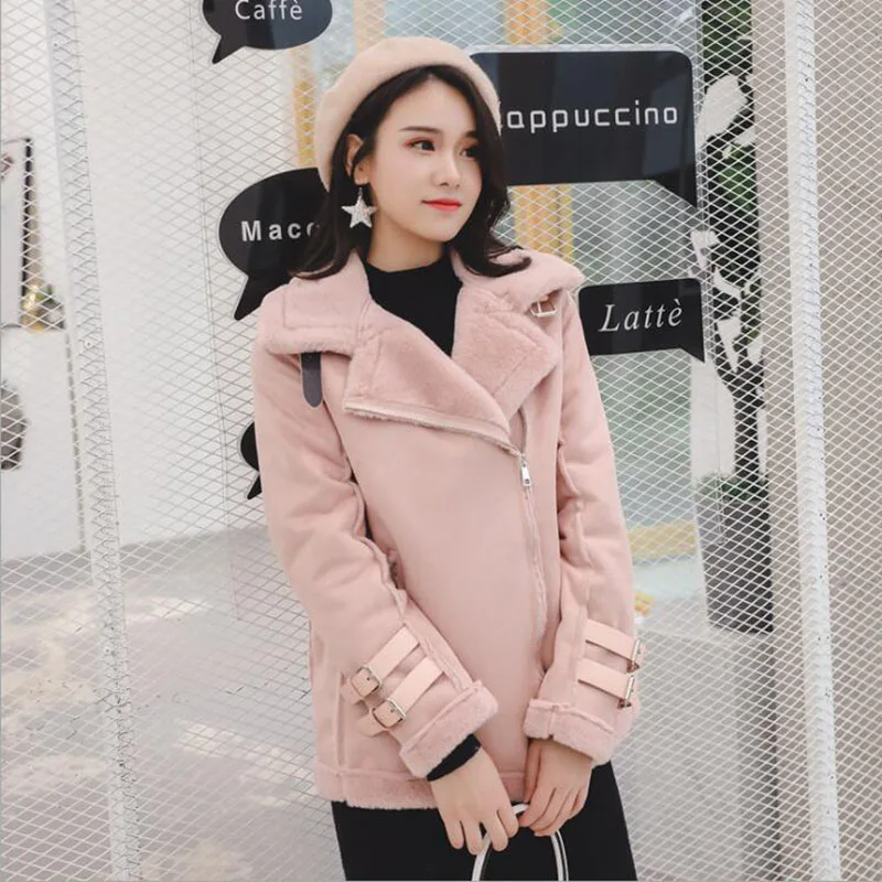 Abrigo Tamaño Engrosamiento De E Mujeres Un Chaqueta Corto Pink qBgg7Xw