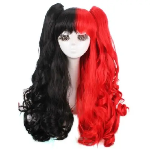 

Fashion Lolita Split type Cosplay Wig Girls young girl 2 Ponytails + hair