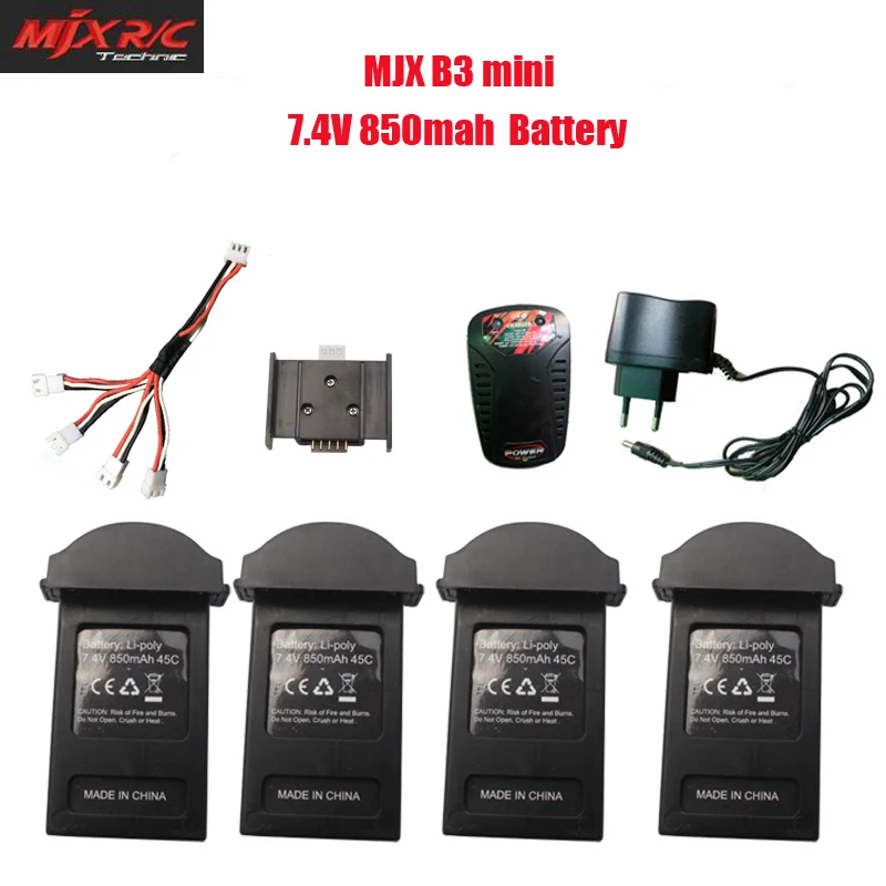 MJX B3 мини 7 4 В 850 мАч 45C батарея для Bugs 3 Мини RC вертолет запасные части
