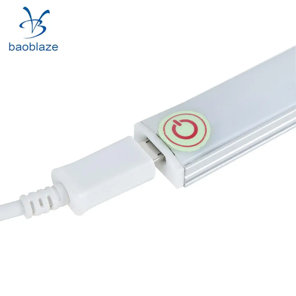 Dimmable USB светодиодный сенсорный датчик полосы света кухонный шкафчик, сервант лампа бар 30 см