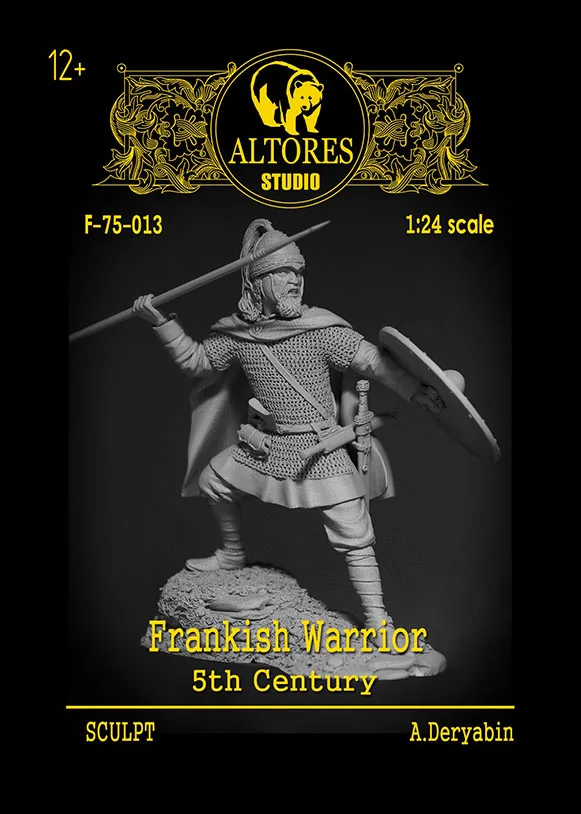 

1:24 Resin Figure Model 75MM Ancient Samurai with Double Head R68