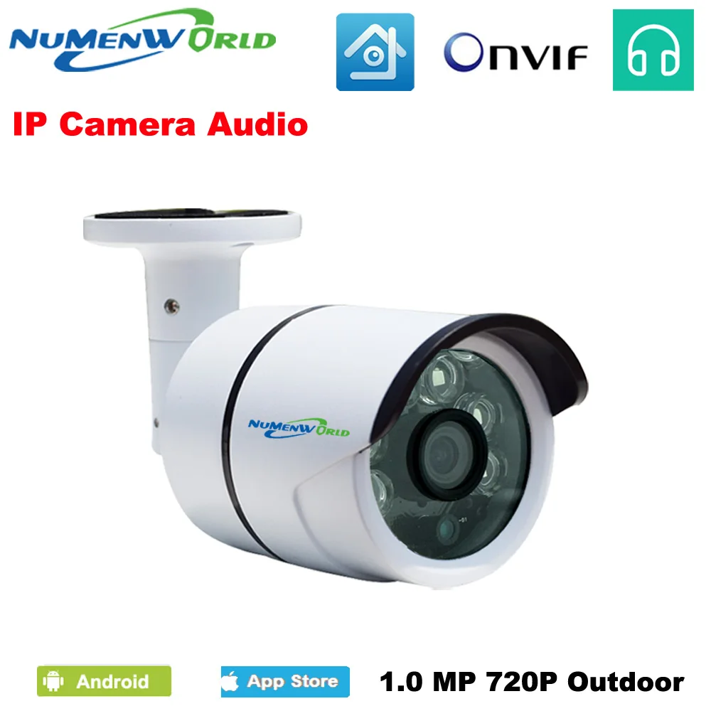 IP security camera 1.0 Megapixel IR 3.6mm box camera network supports