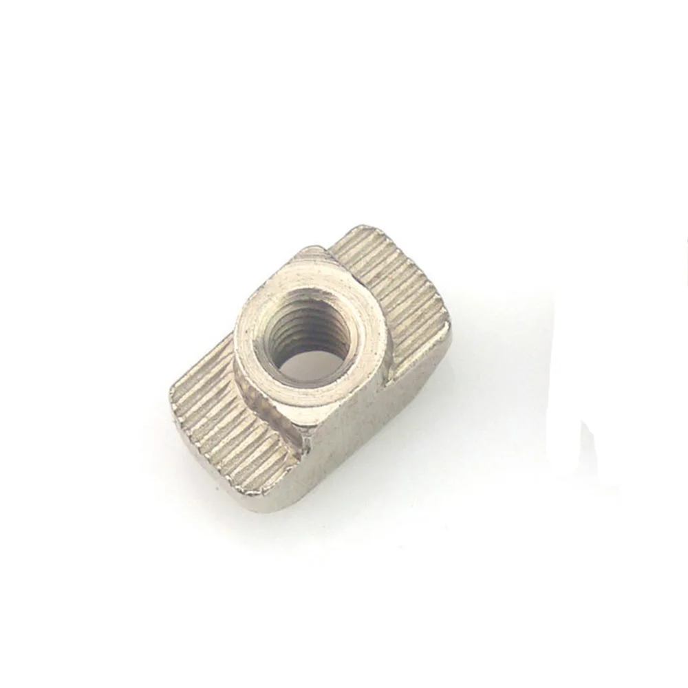 

50pcs M3 M4 M5 Nickel Plated T nut Hammer Head Fasten Nut for Aluminum Extrusion Profile 2020/3030/4040/4545 series